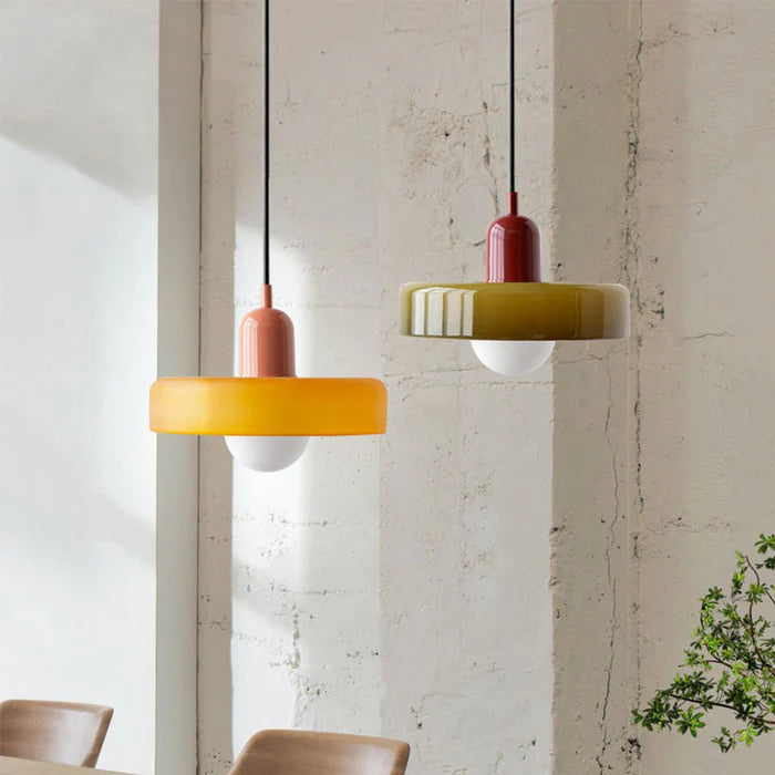 Brillora Pendant Lamp Made of Colored Glass