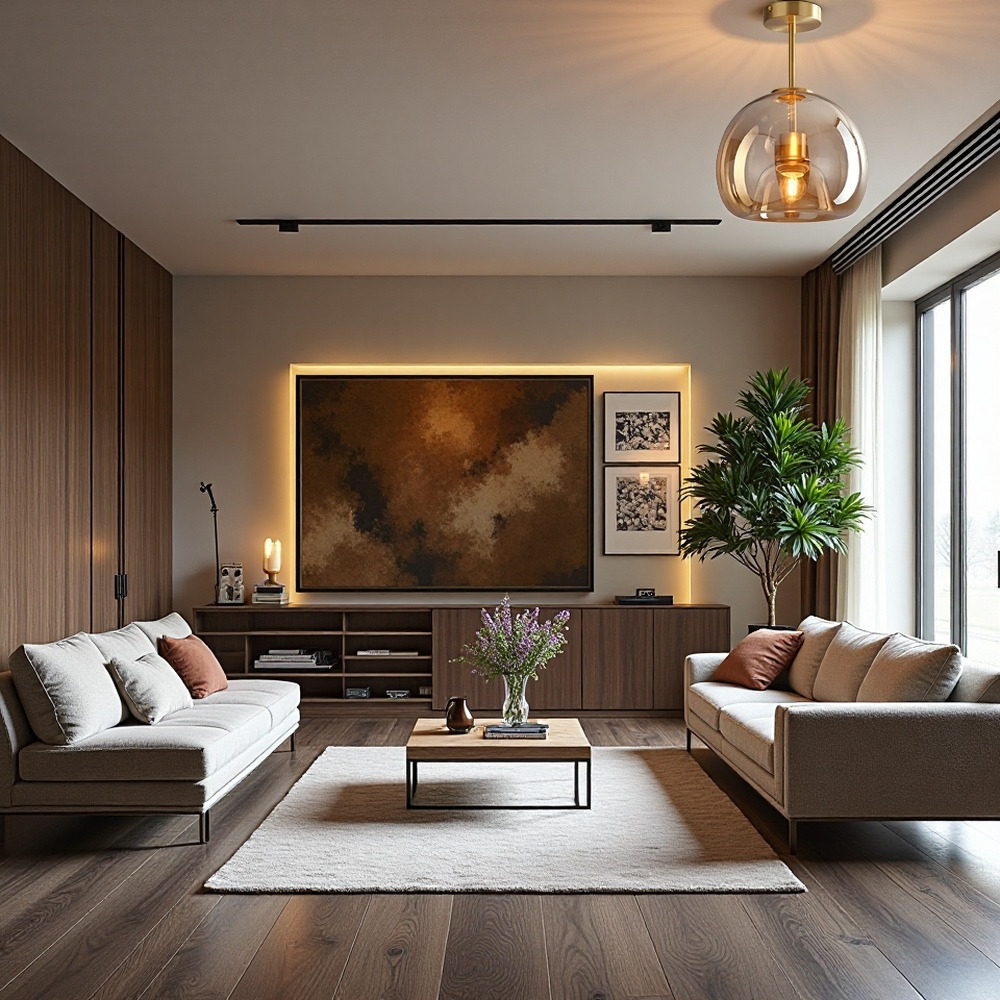 Florynna Modern simple copper glass ceiling light