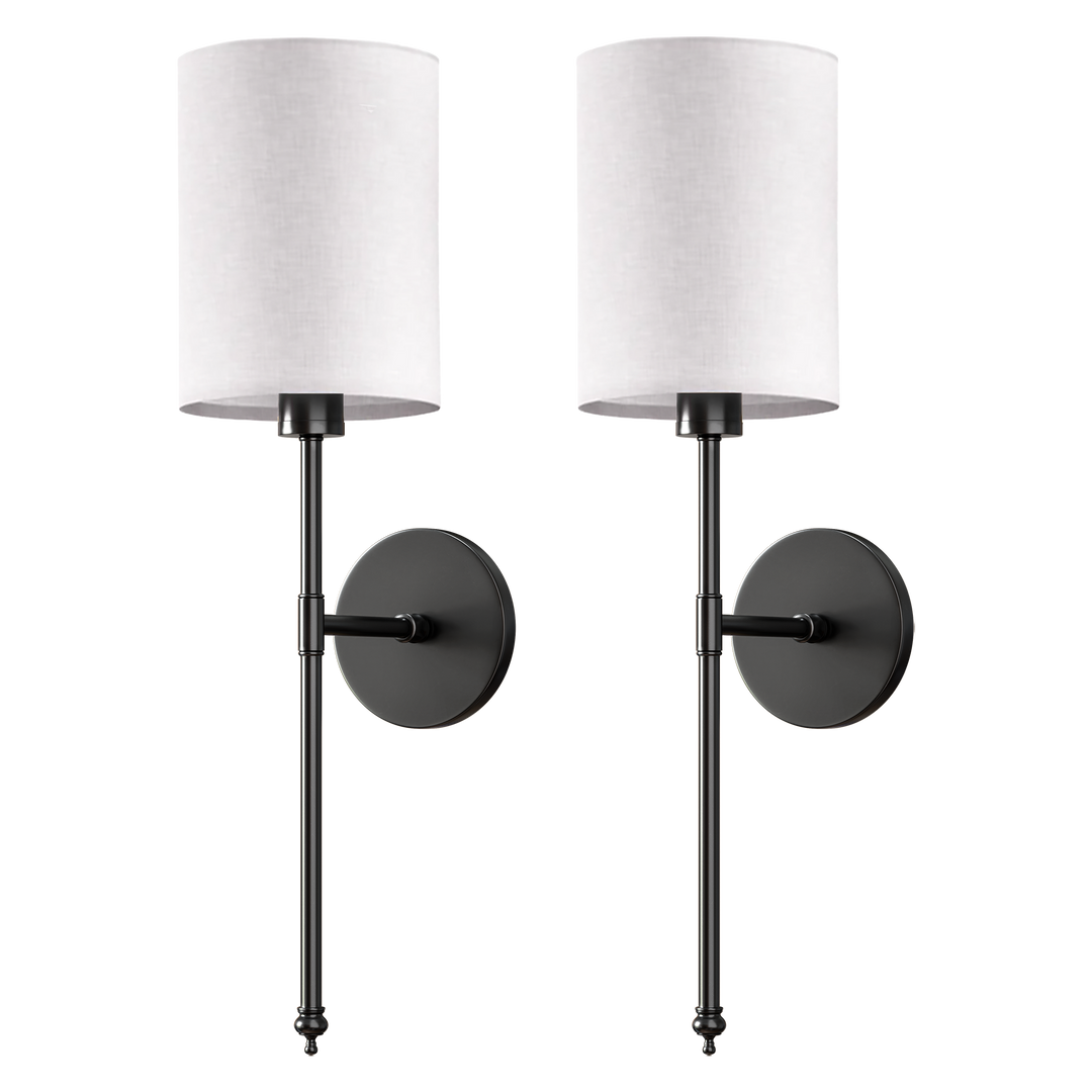 Veloura Wireless Cylindrical Wall Sconce ( Set Of 2 )