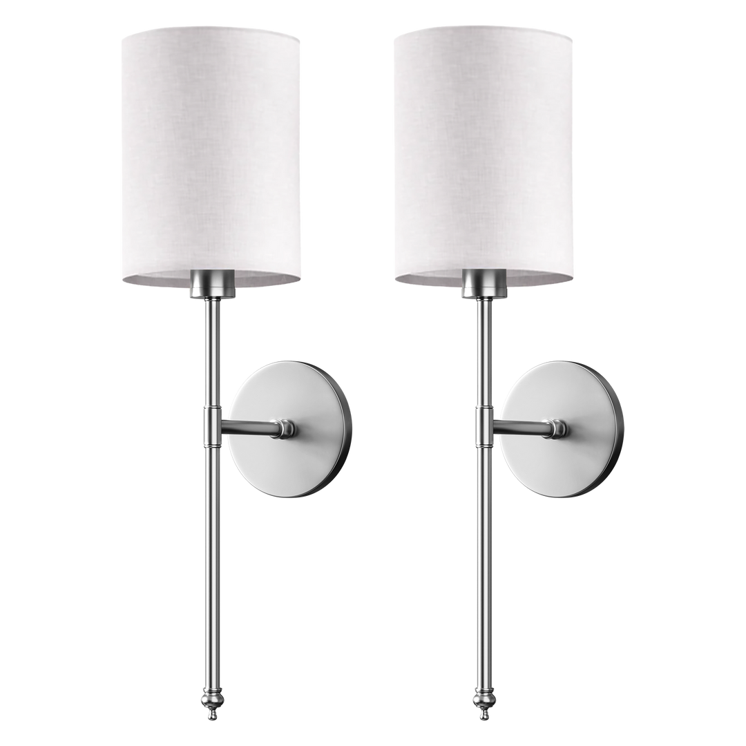 Veloura Wireless Cylindrical Wall Sconce ( Set Of 2 )