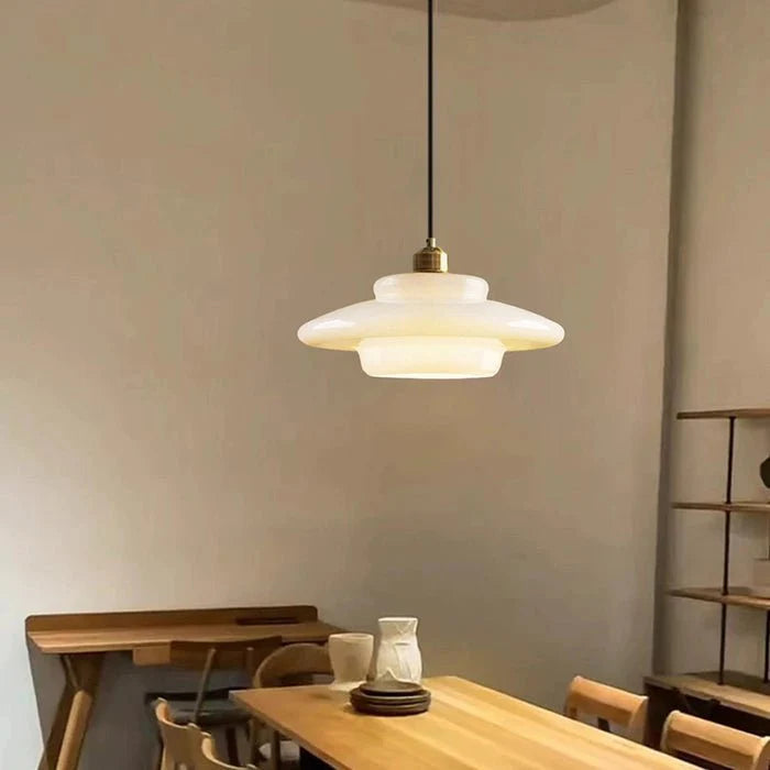 Rayvia White Glass Pendant Lamp