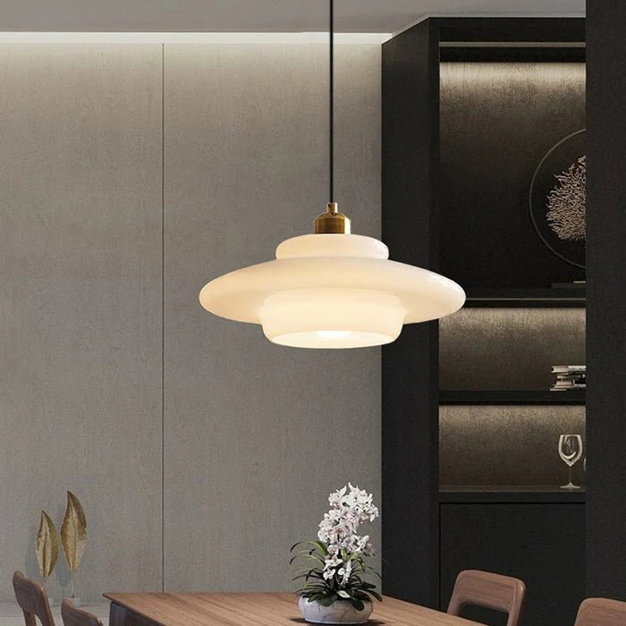 Rayvia White Glass Pendant Lamp