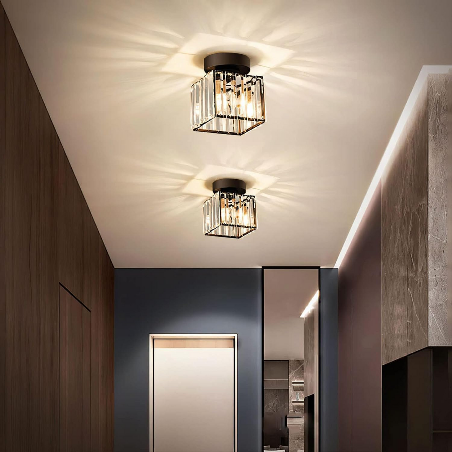 Claiora Modern Hallway Flush Mount Ceiling Light