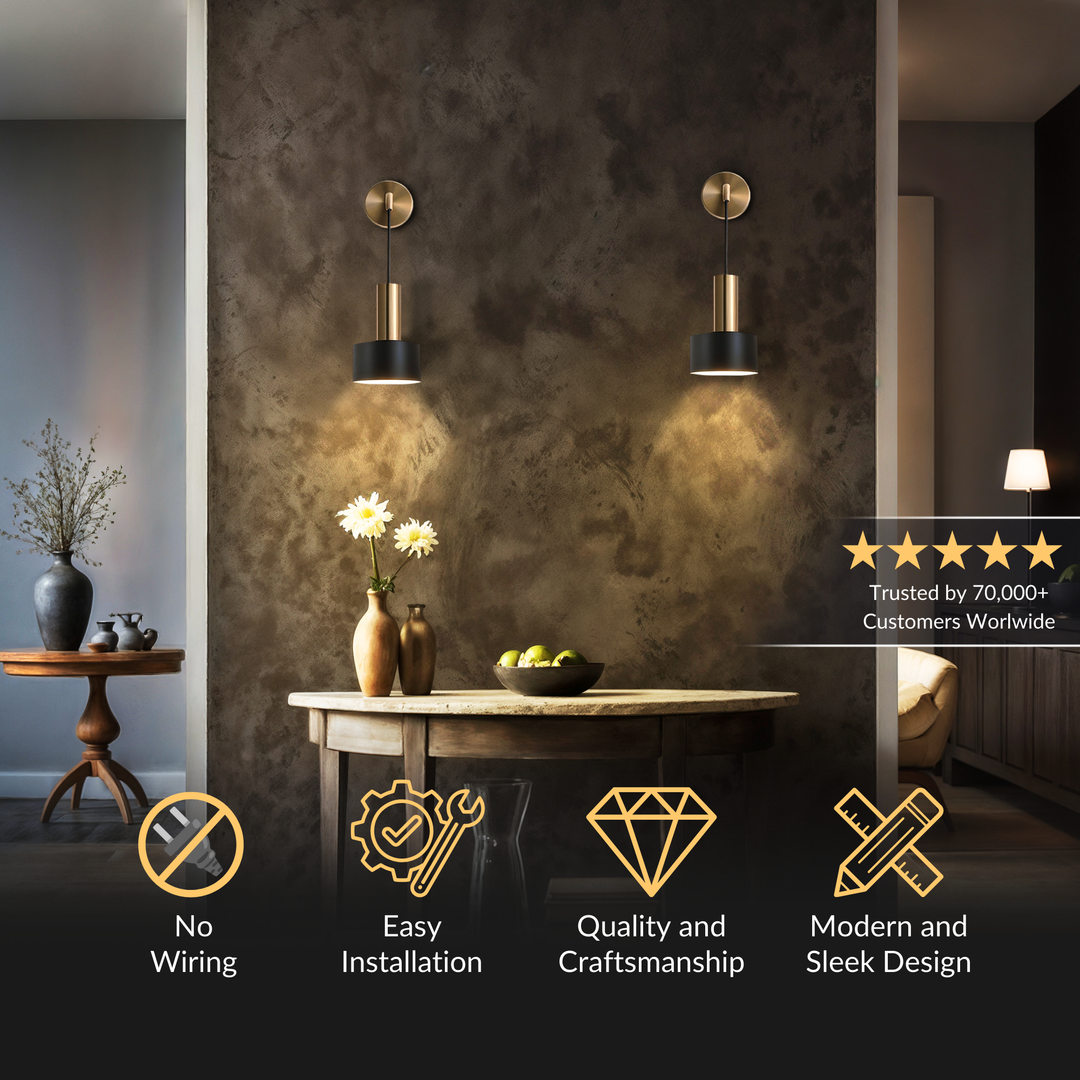 Orlivia Wireless Wall Sconces (Set Of 2)