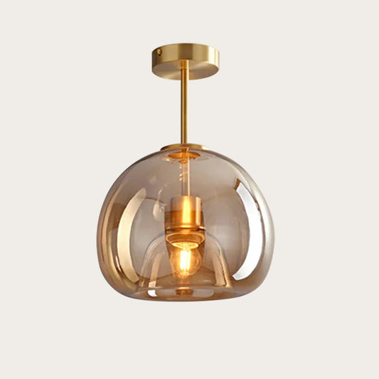 Florynna Modern simple copper glass ceiling light