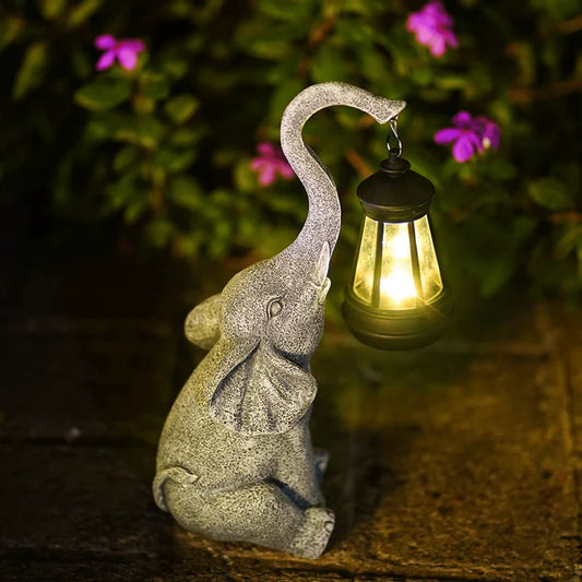 Lucirra Garden lamp with elephant