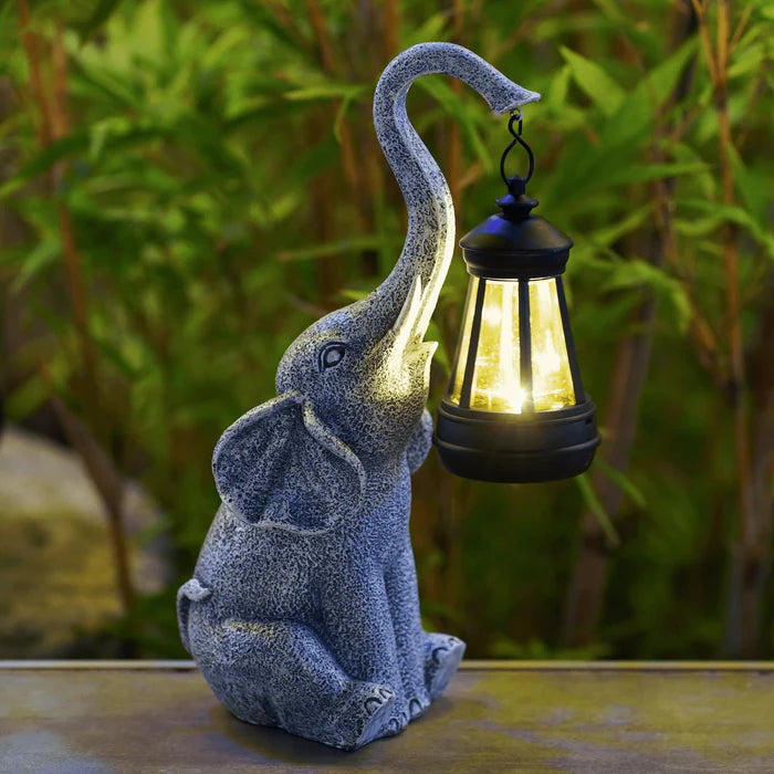 Lucirra Garden lamp with elephant