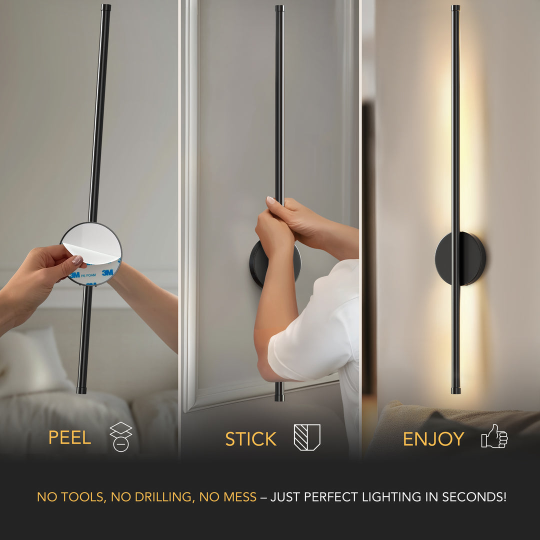 Luxevra Wireless Modern Wall Lights Set Of 2
