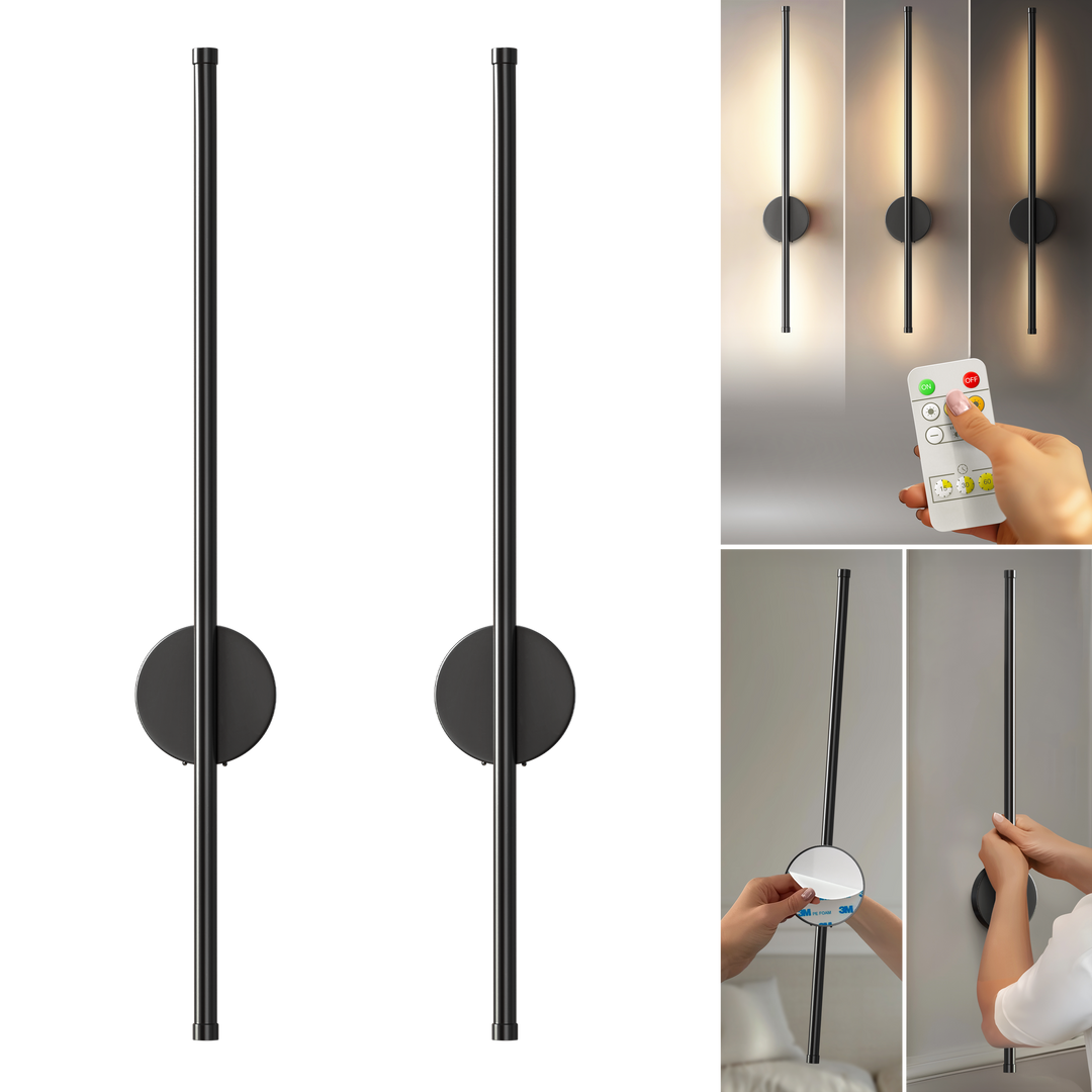 Luxevra Wireless Modern Wall Lights Set Of 2