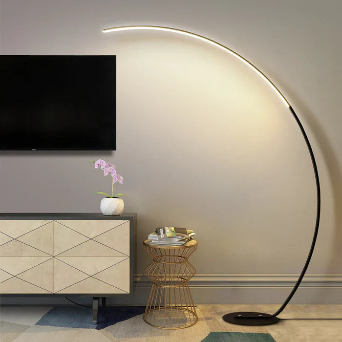 Sleek Curved Floor Lamp