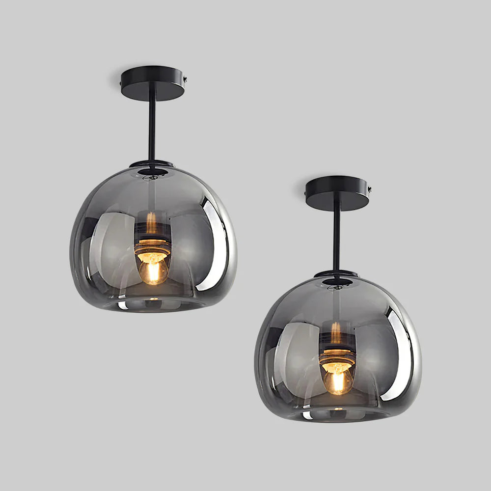 Florynna Modern simple copper glass ceiling light