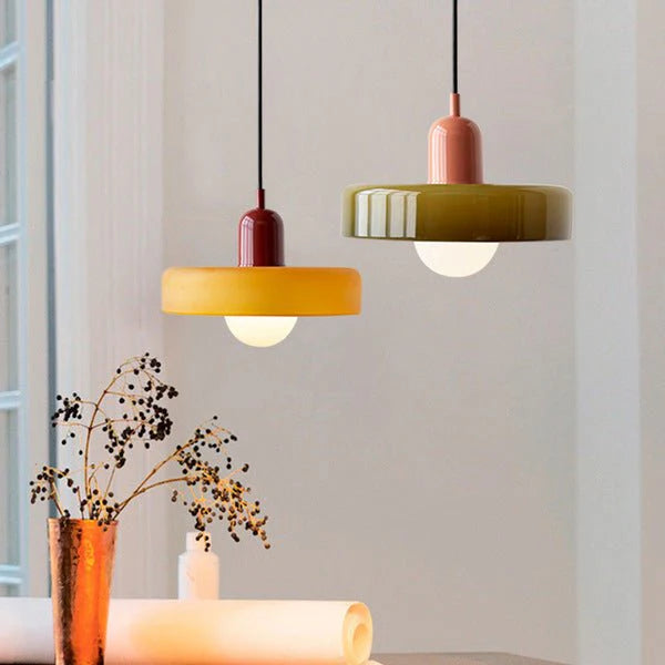 Brillora Pendant Lamp Made of Colored Glass