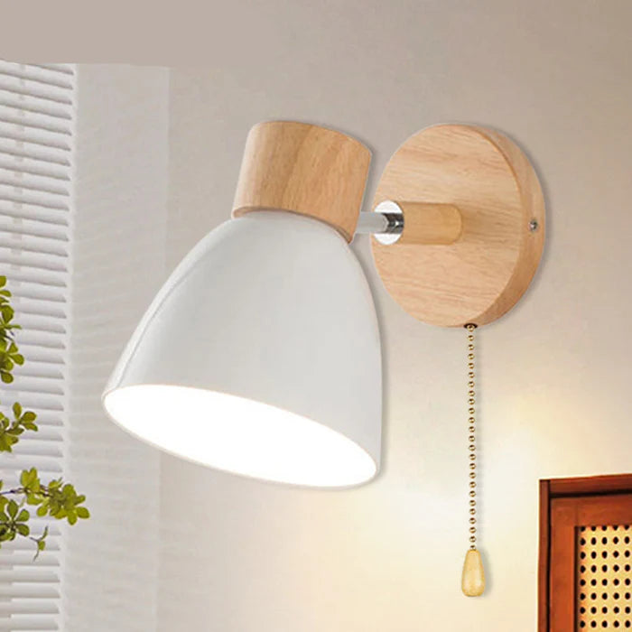 Scandinavian Wooden Wall Lamp