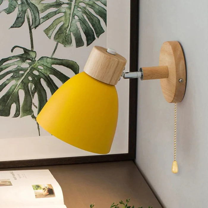 Scandinavian Wooden Wall Lamp