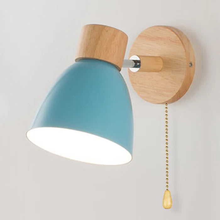 Scandinavian Wooden Wall Lamp