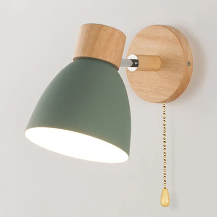 Scandinavian Wooden Wall Lamp
