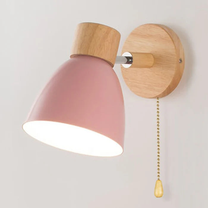 Scandinavian Wooden Wall Lamp