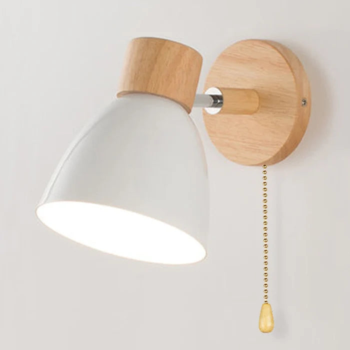 Scandinavian Wooden Wall Lamp