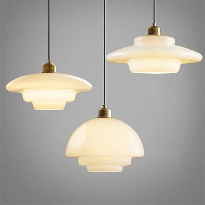Rayvia White Glass Pendant Lamp