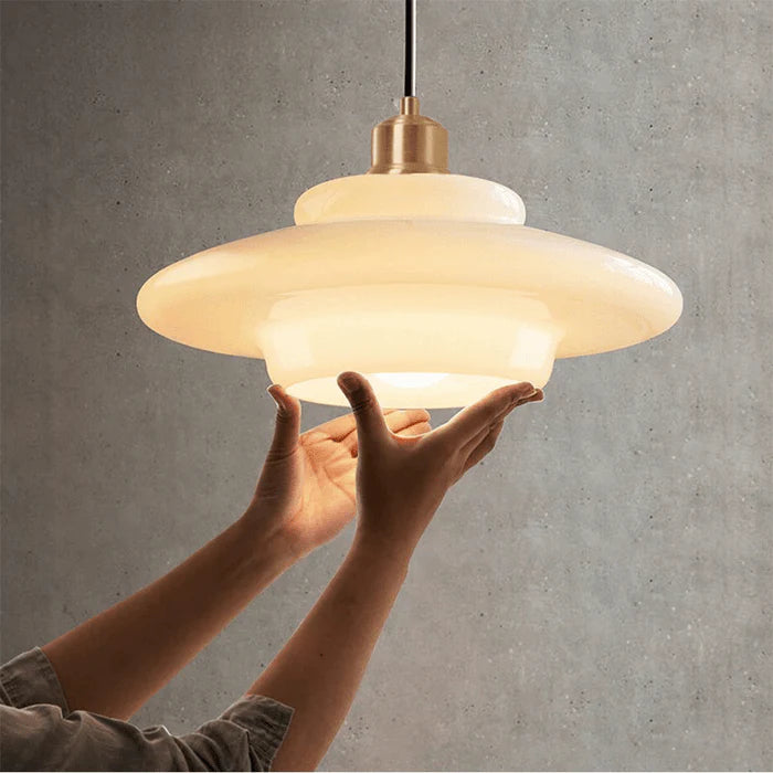 Rayvia White Glass Pendant Lamp