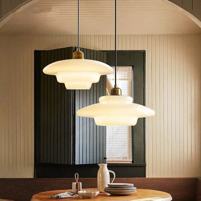 Rayvia White Glass Pendant Lamp
