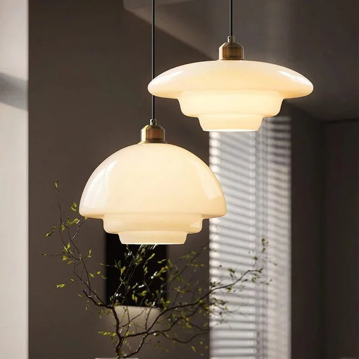 Rayvia White Glass Pendant Lamp