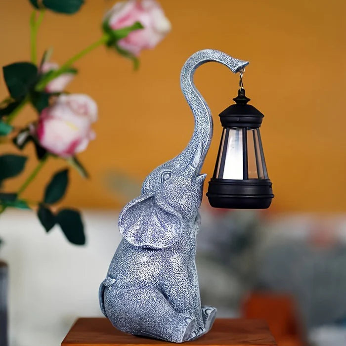 Lucirra Garden lamp with elephant