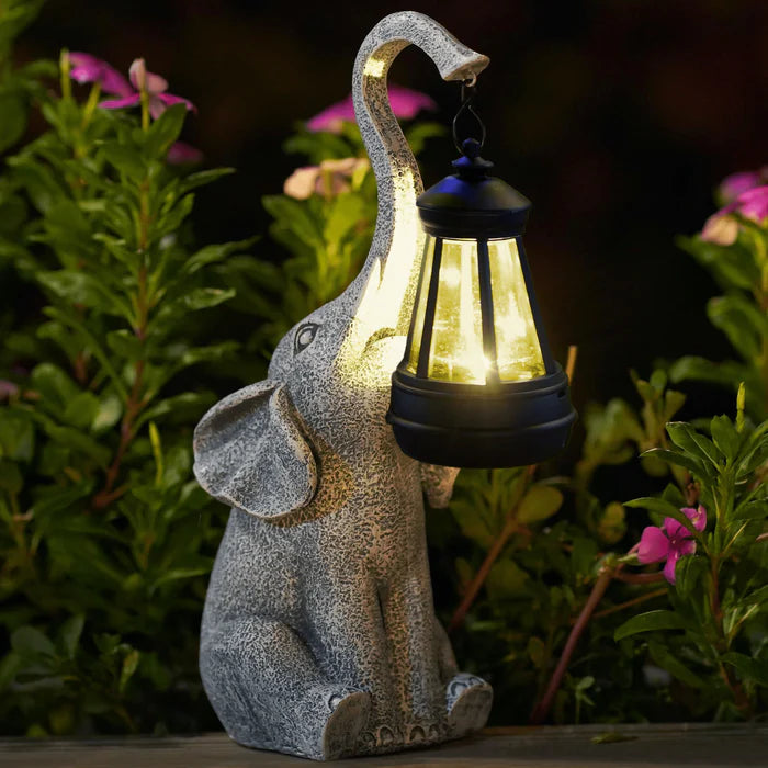 Lucirra Garden lamp with elephant