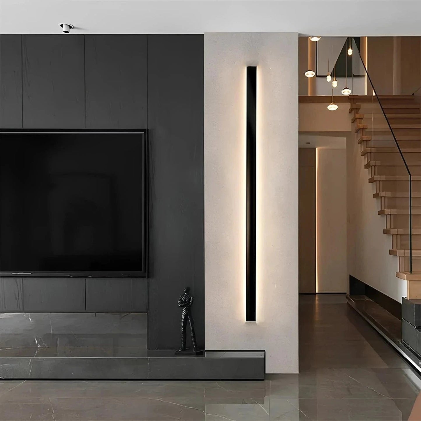 Cresora Aluminum Backlit Modern Wall Lamp
