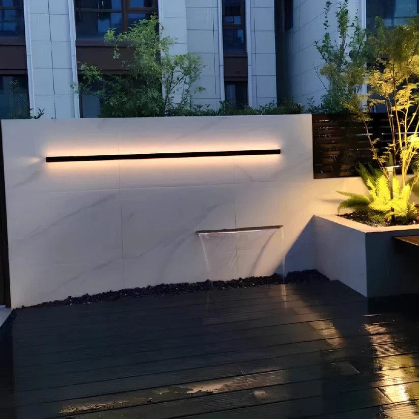 Cresora Aluminum Backlit Modern Wall Lamp