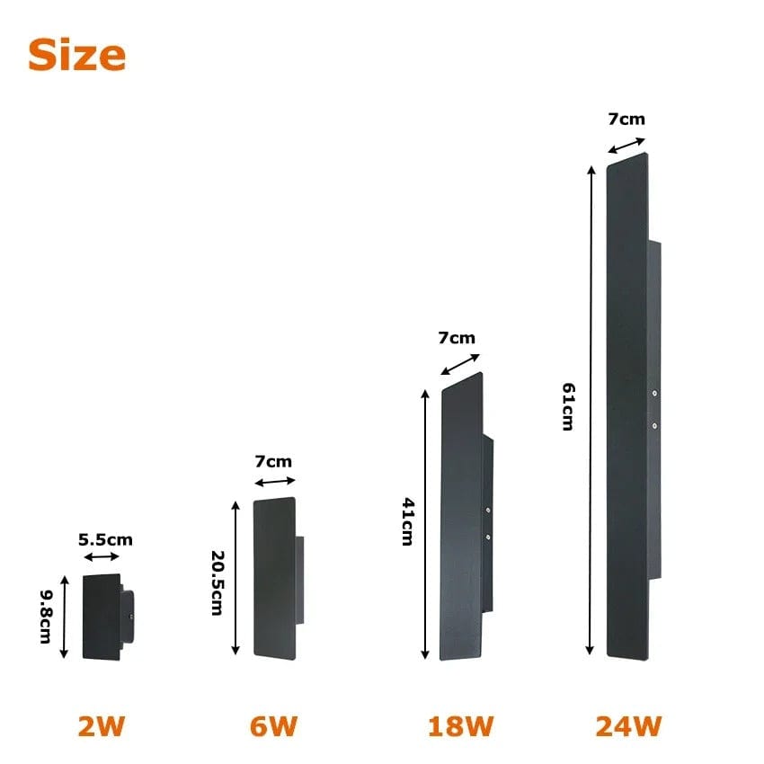 Lumivra Modern Outdoor LED Wall Light
