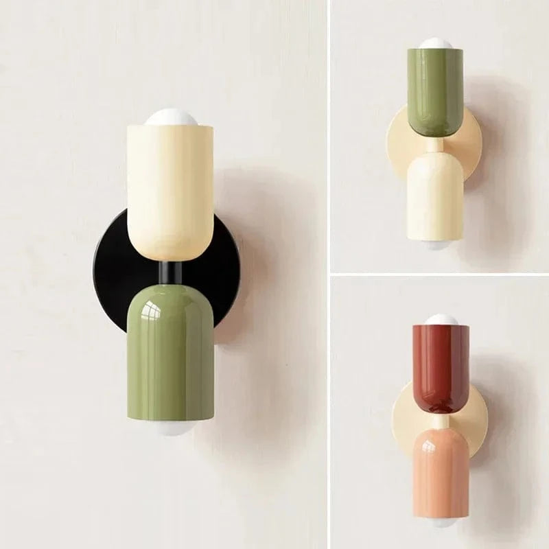 Glistra Colorful Bedside Dual Light Source Wall Lamp