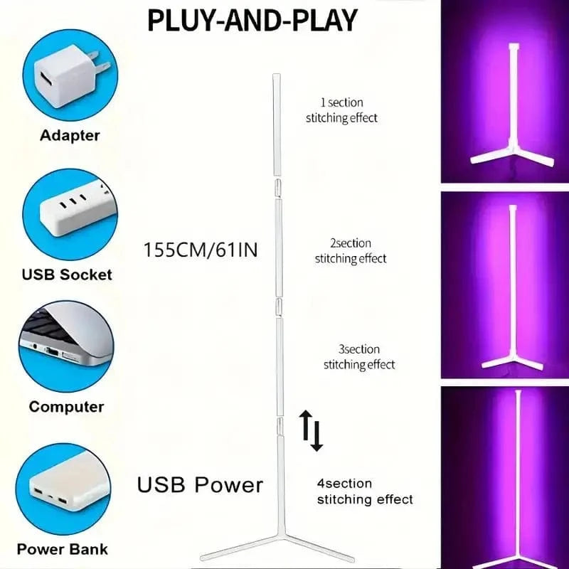 Illuvia RGB Corner Standing Floor Lamp