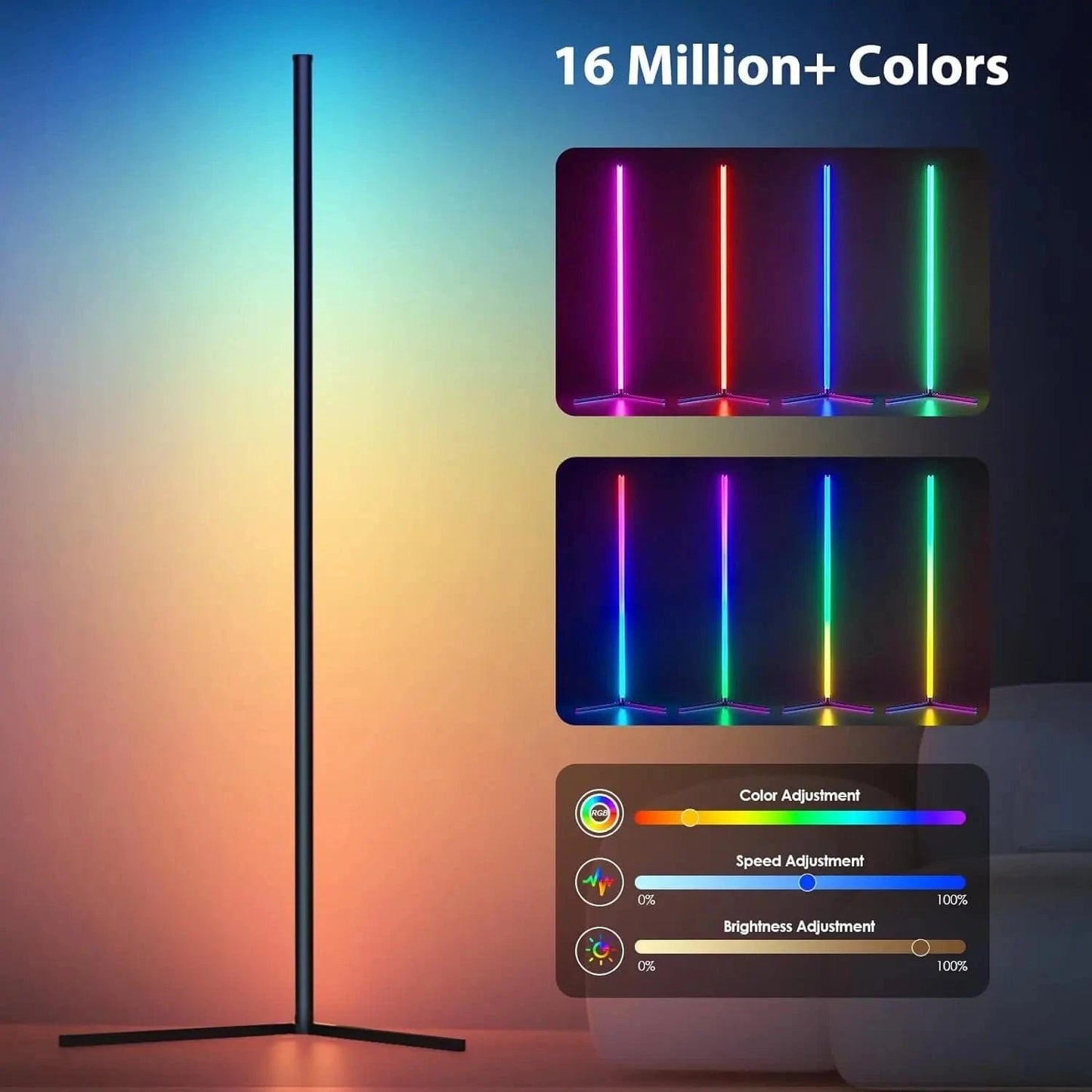 Illuvia RGB Corner Standing Floor Lamp