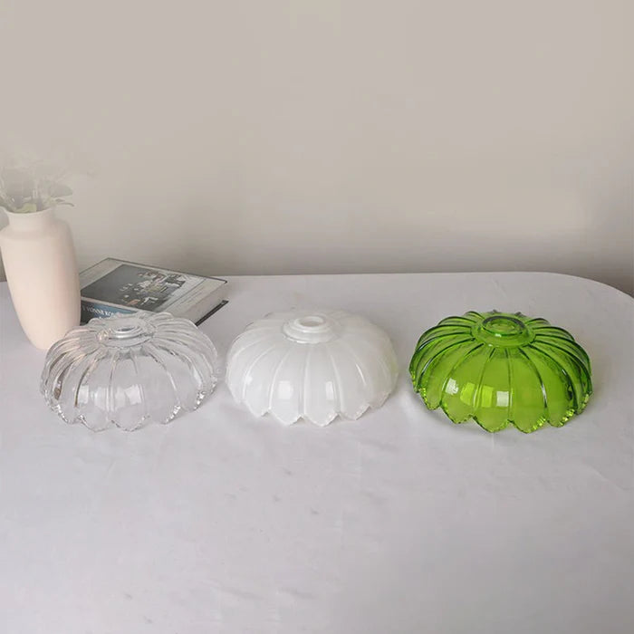 Flarevia Vintage glass flower pendant lamp