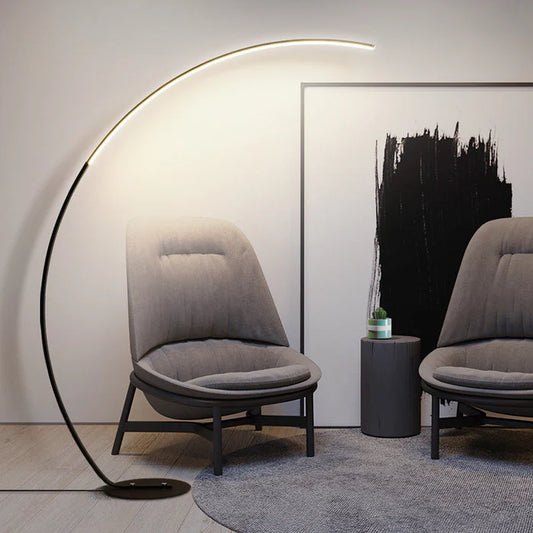 Sleek Curved Floor Lamp