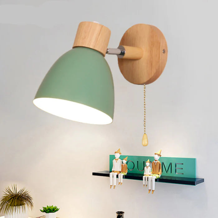 Scandinavian Wooden Wall Lamp