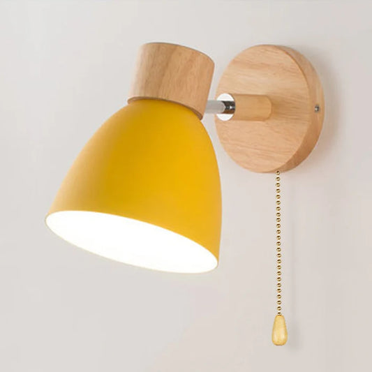 Scandinavian Wooden Wall Lamp