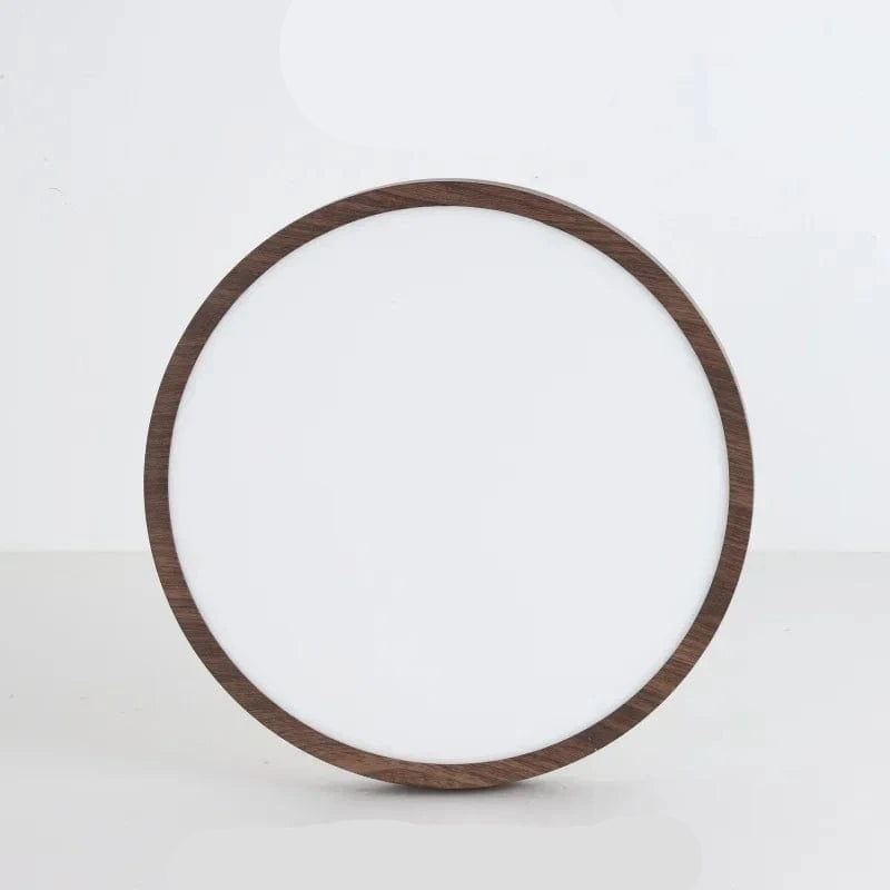 Radiancea Modern Circular Ultrathin Wood LED Ceiling Light